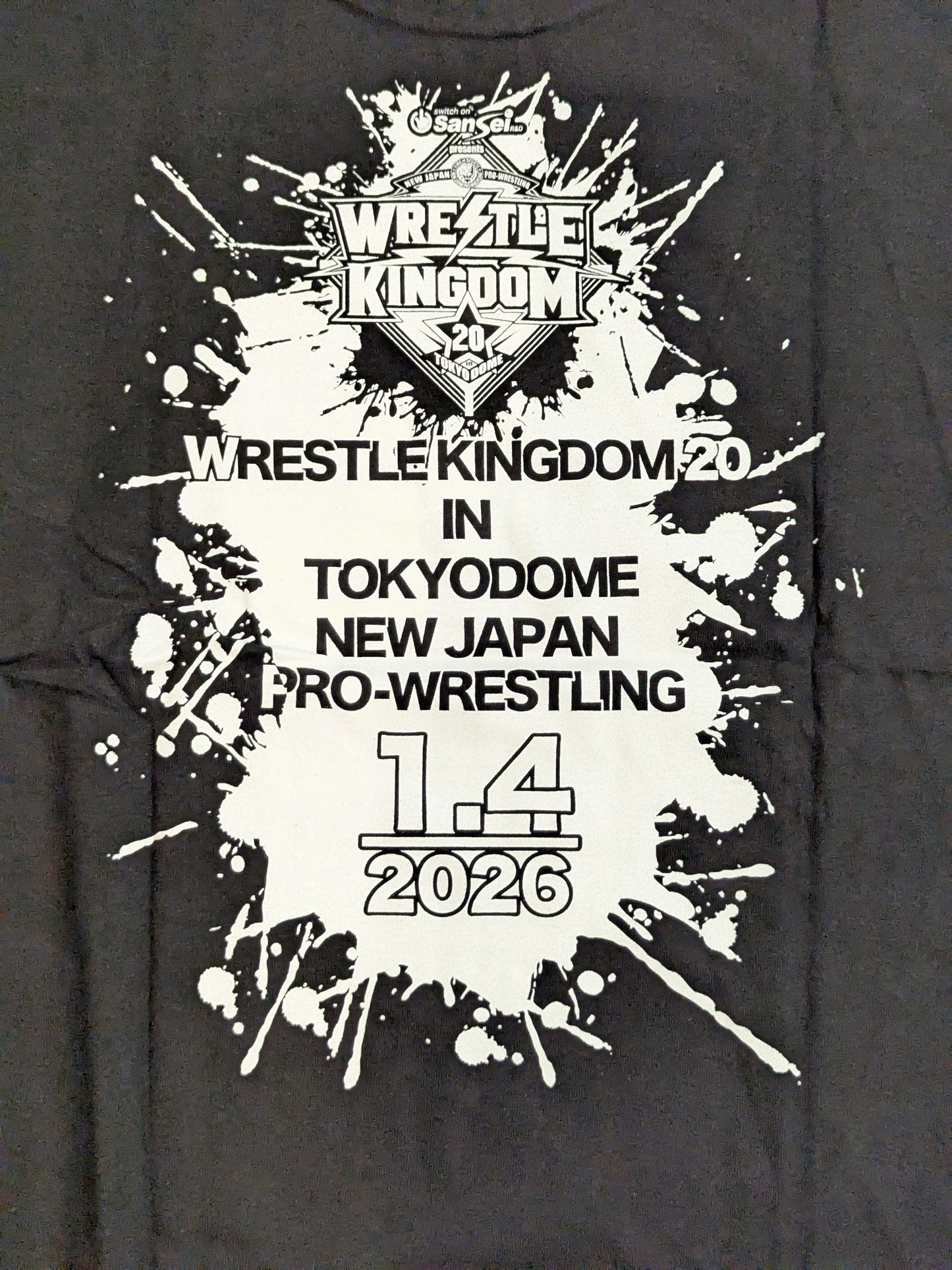 WRESTLE KINGDOM 20 大会記念Tシャツ