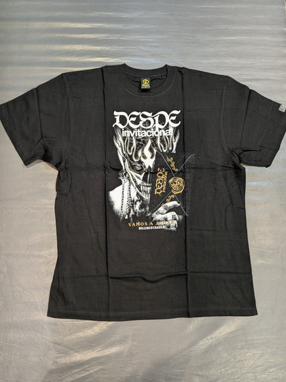El Desperado: "DESPE-invitacional supported by ROLLING CRADLE. Vamos a jugar" T-shirt (1)