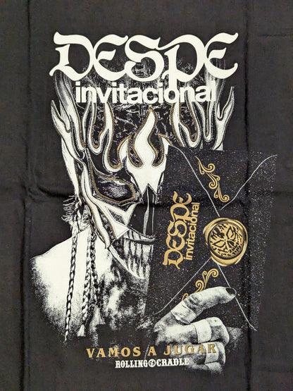 El Desperado: "DESPE-invitacional supported by ROLLING CRADLE. Vamos a jugar" T-shirt (1)