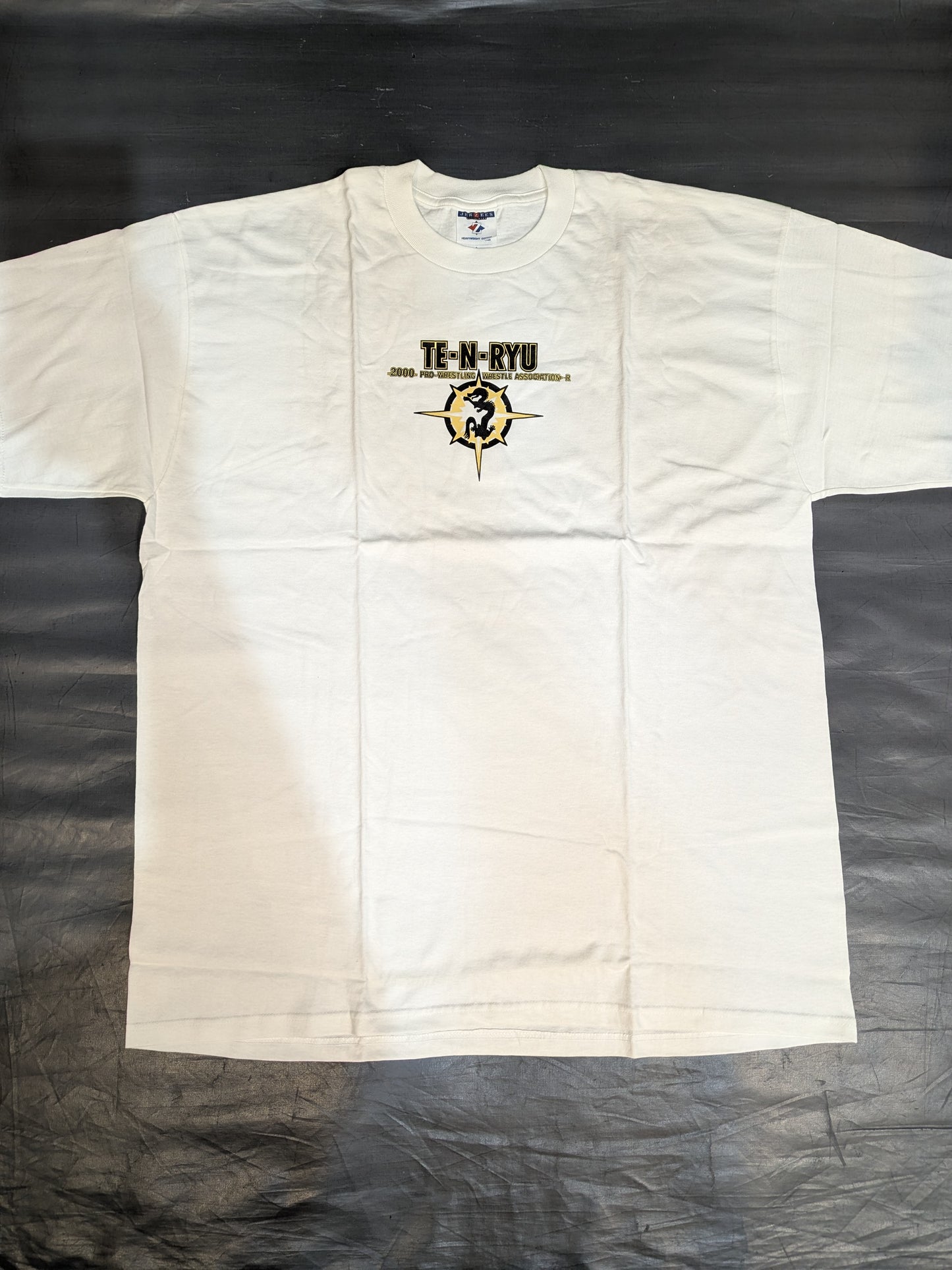 Tenryu Genichiro  "TE-N-RYU 2000 WAR" T-shirt (3) (White)