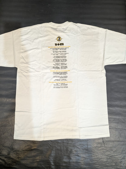 Tenryu Genichiro  "TE-N-RYU 2000 WAR" T-shirt (3) (White)