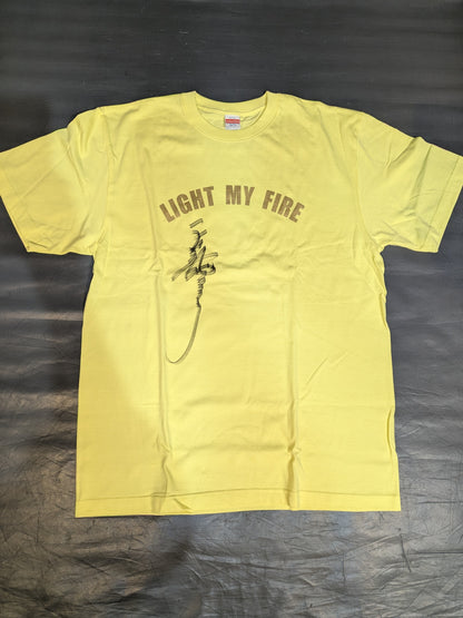 [Tenryu Genichiro hand signed autograph 】Tenryu Project "LIGHT MY LIFE" T-shirt (Black)
