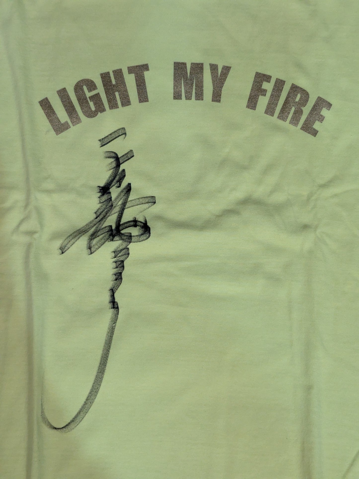 [Tenryu Genichiro hand signed autograph 】Tenryu Project "LIGHT MY LIFE" T-shirt (Black)