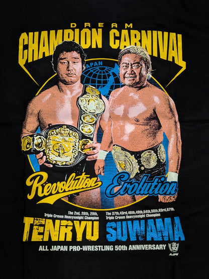 Tenryu Genichiro × SUWAMA  "Revolution × Evolution" Picture T-shirt