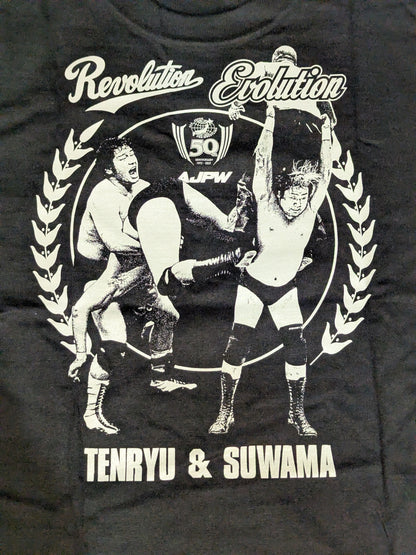 Tenryu Genichiro × SUWAMA  "Revolution × Evolution" Picture T-shirt