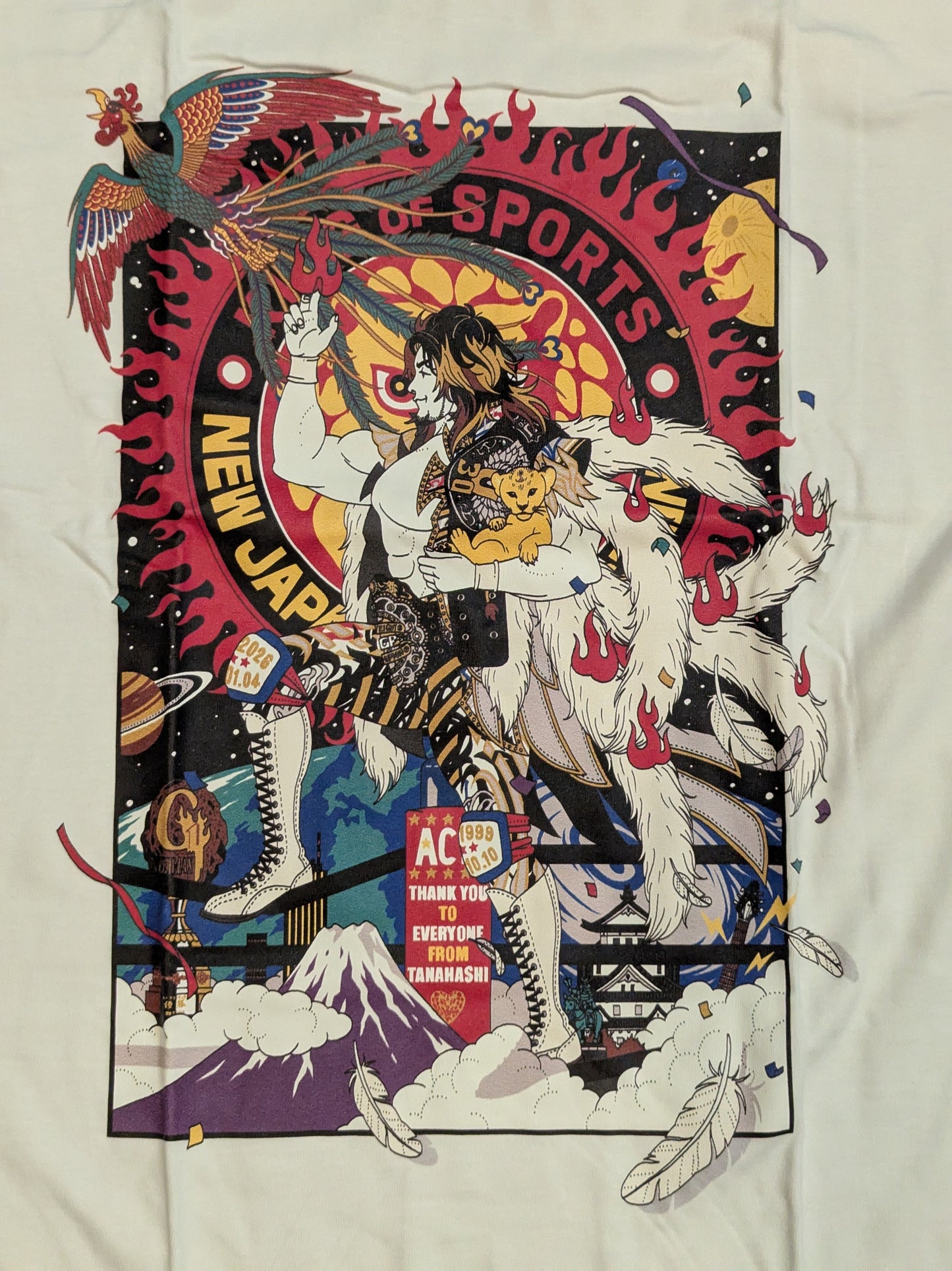 棚橋弘至×中村佑介「レッスルキングダム20」Tシャツ
