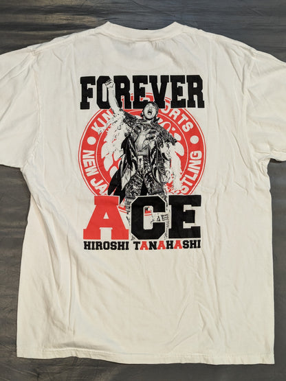 棚橋弘至「FOREVER ACE」Tシャツ①(ホワイト)