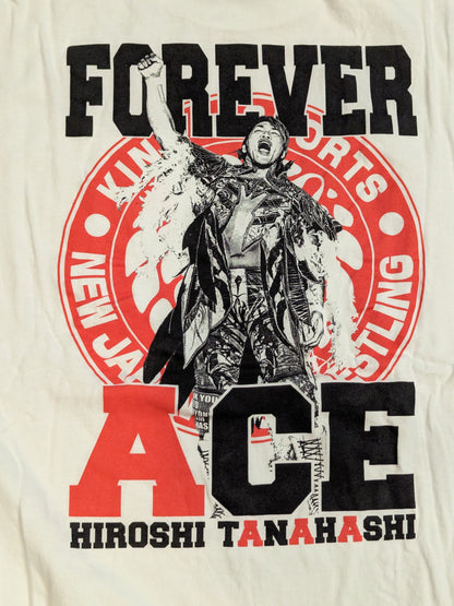 棚橋弘至「FOREVER ACE」Tシャツ①(ホワイト)