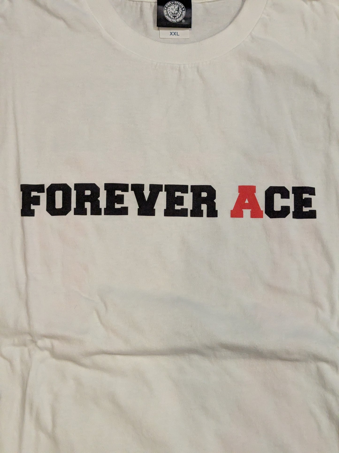棚橋弘至「FOREVER ACE」Tシャツ①(ホワイト)