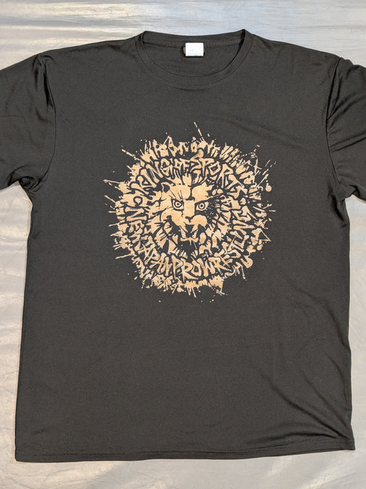 ライオンマーク ドライTシャツ(2026・ブラック×ゴールド)