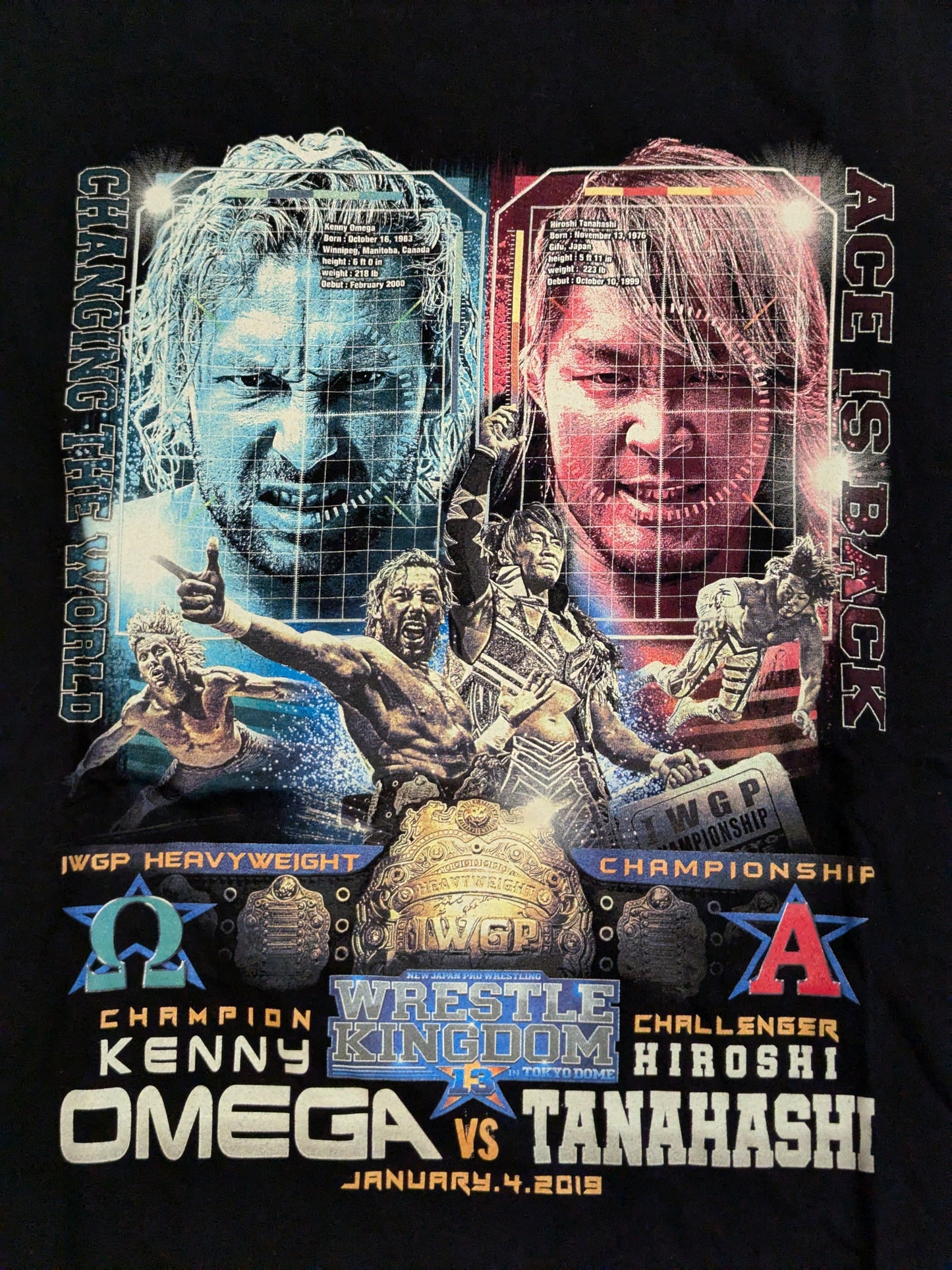 WK13 ケニー・オメガvs棚橋弘至 ピクチャーTシャツ