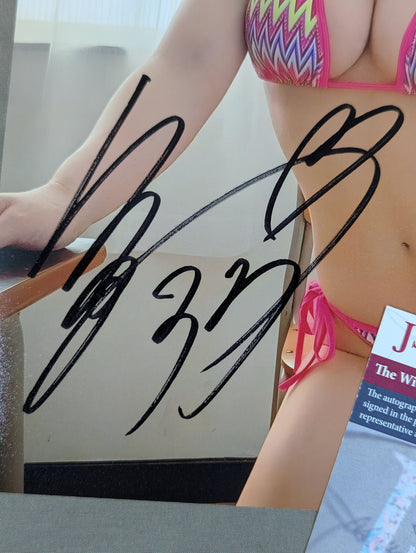 ★JSA★ 白川未奈 直筆サイン入り ポートレート(ビキニB)