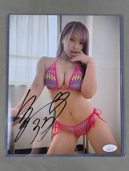 ★JSA★ 白川未奈 直筆サイン入り ポートレート(ビキニB)