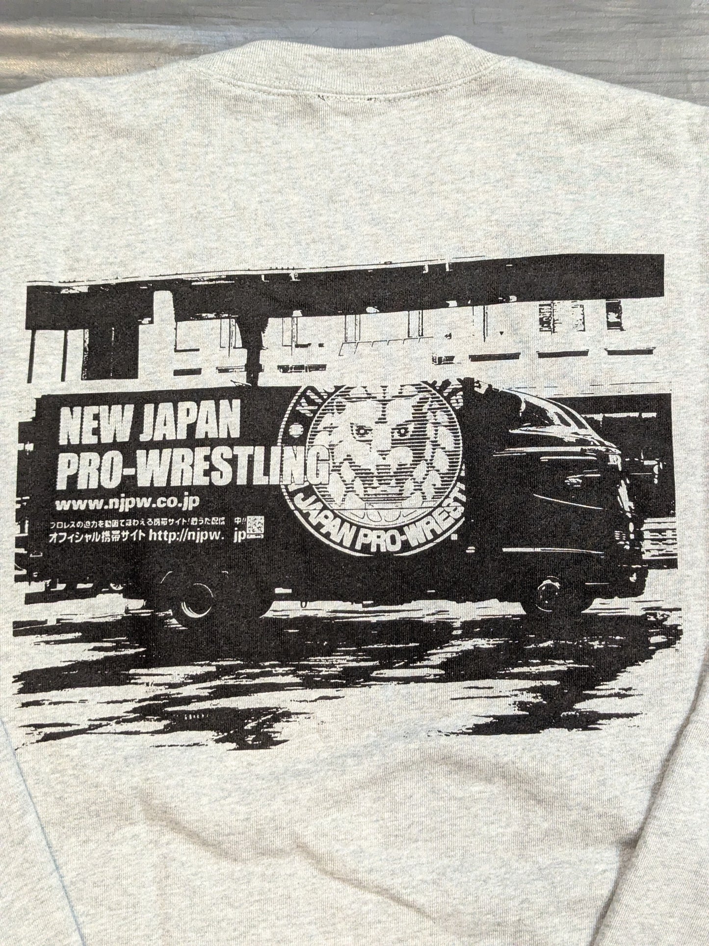新日本プロレス 2025年福袋トレーナー(ミックスグレー)
