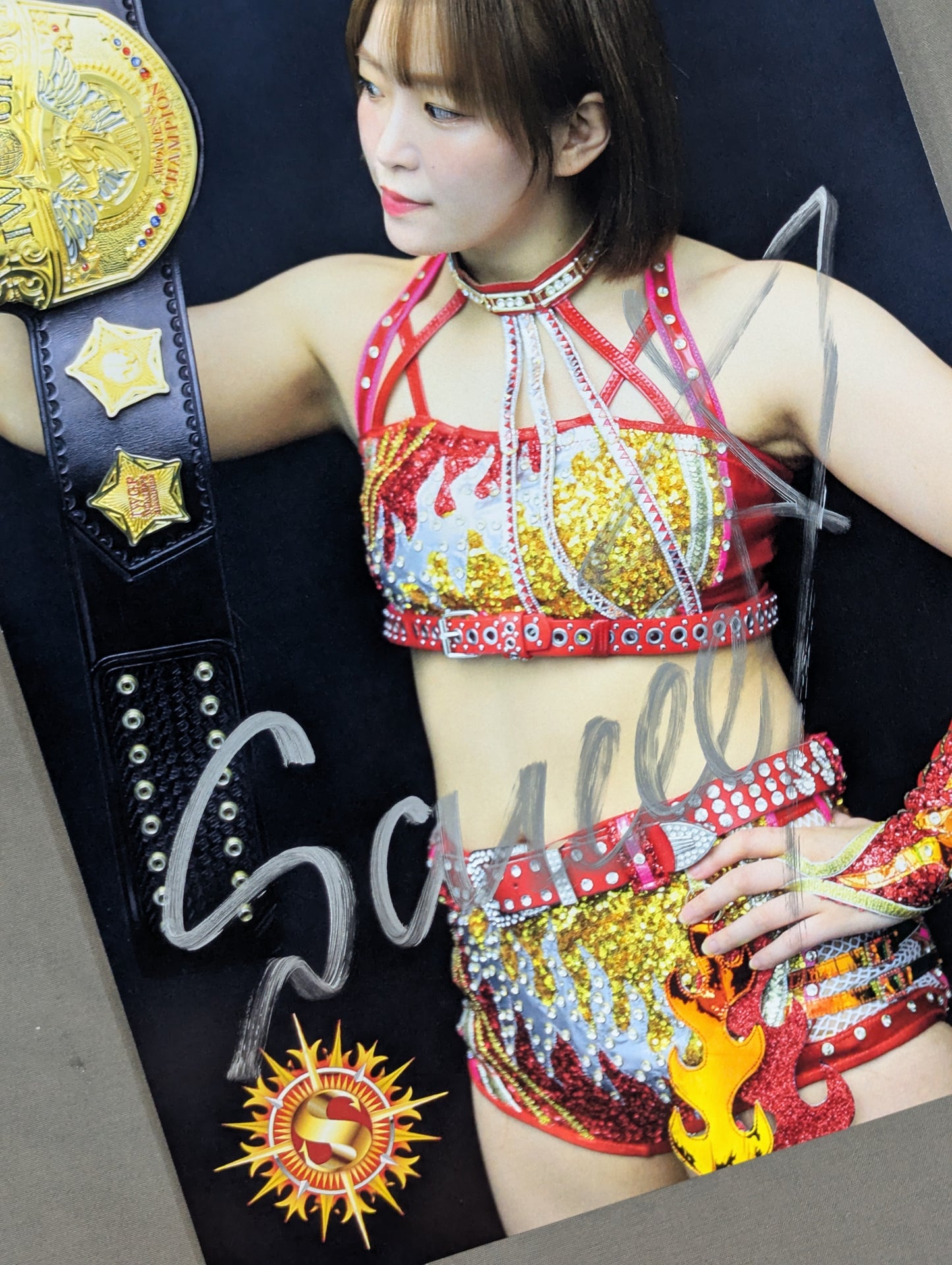 ★IWGP女子王座★ Sareee 直筆サイン入りポートレート①