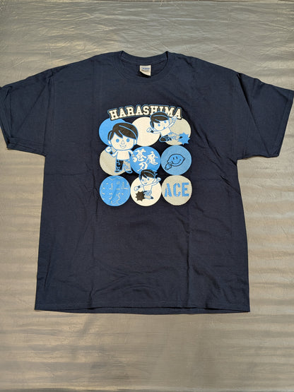 HARASHIMA イラストTシャツ③(ネイビー)
