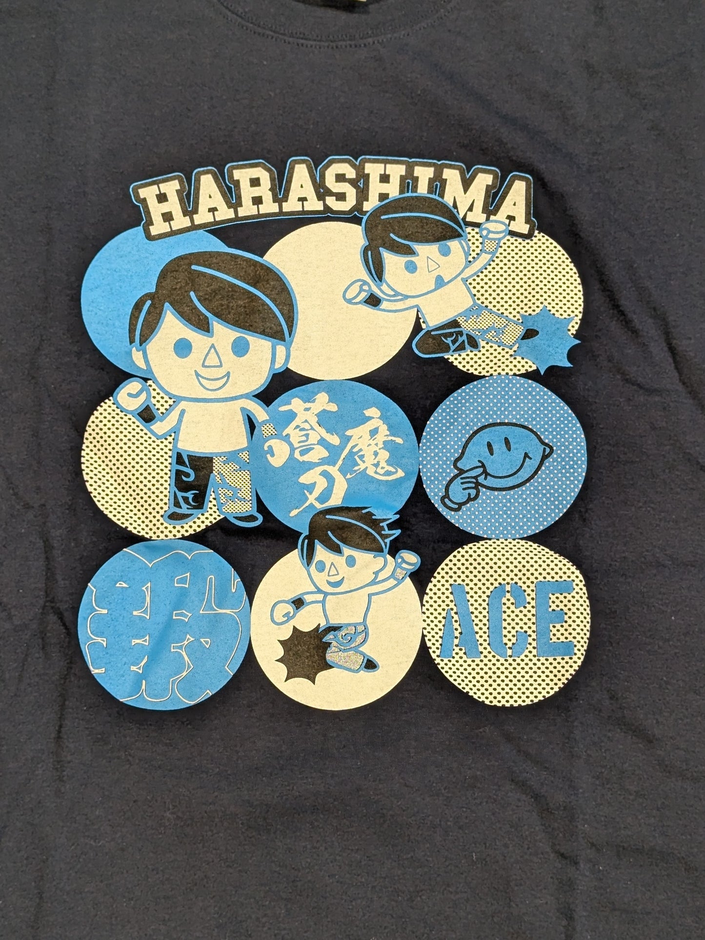 HARASHIMA イラストTシャツ③(ネイビー)