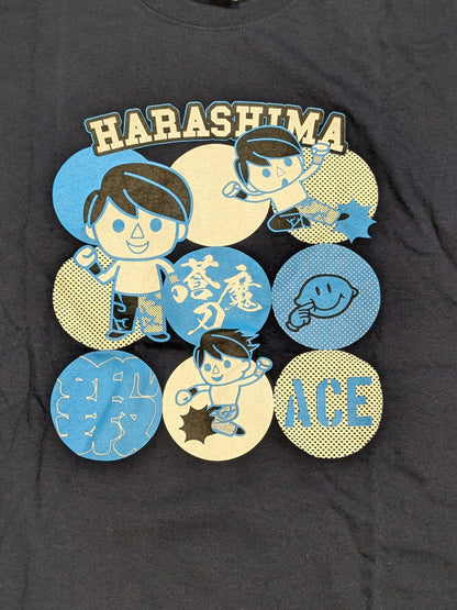HARASHIMA イラストTシャツ③(ネイビー)