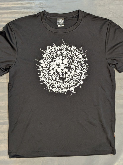 ライオンマーク ドライTシャツ(2025・ブラック×ホワイト)
