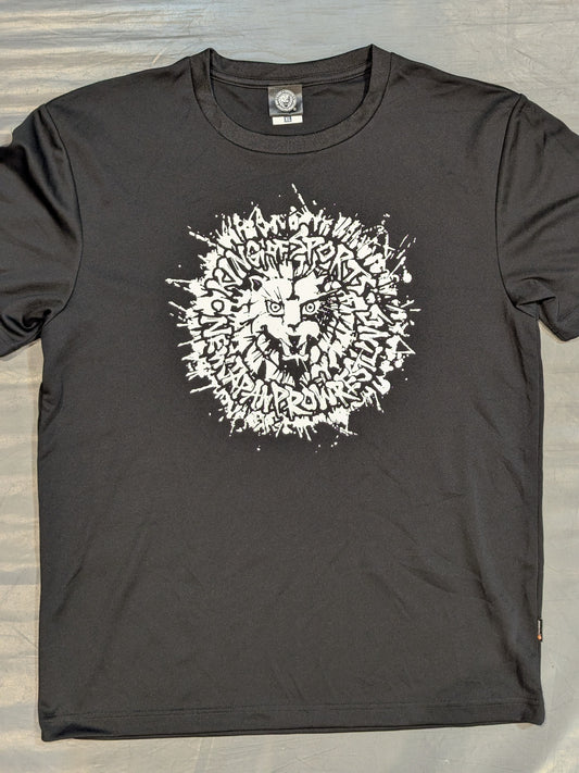 ライオンマーク ドライTシャツ(2025・ブラック×ホワイト)