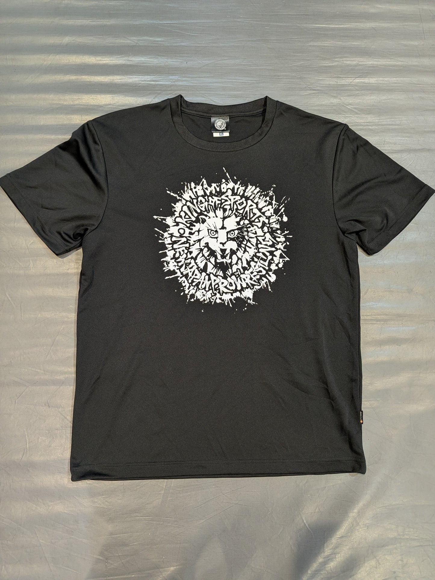 ライオンマーク ドライTシャツ(2025・ブラック×ホワイト)