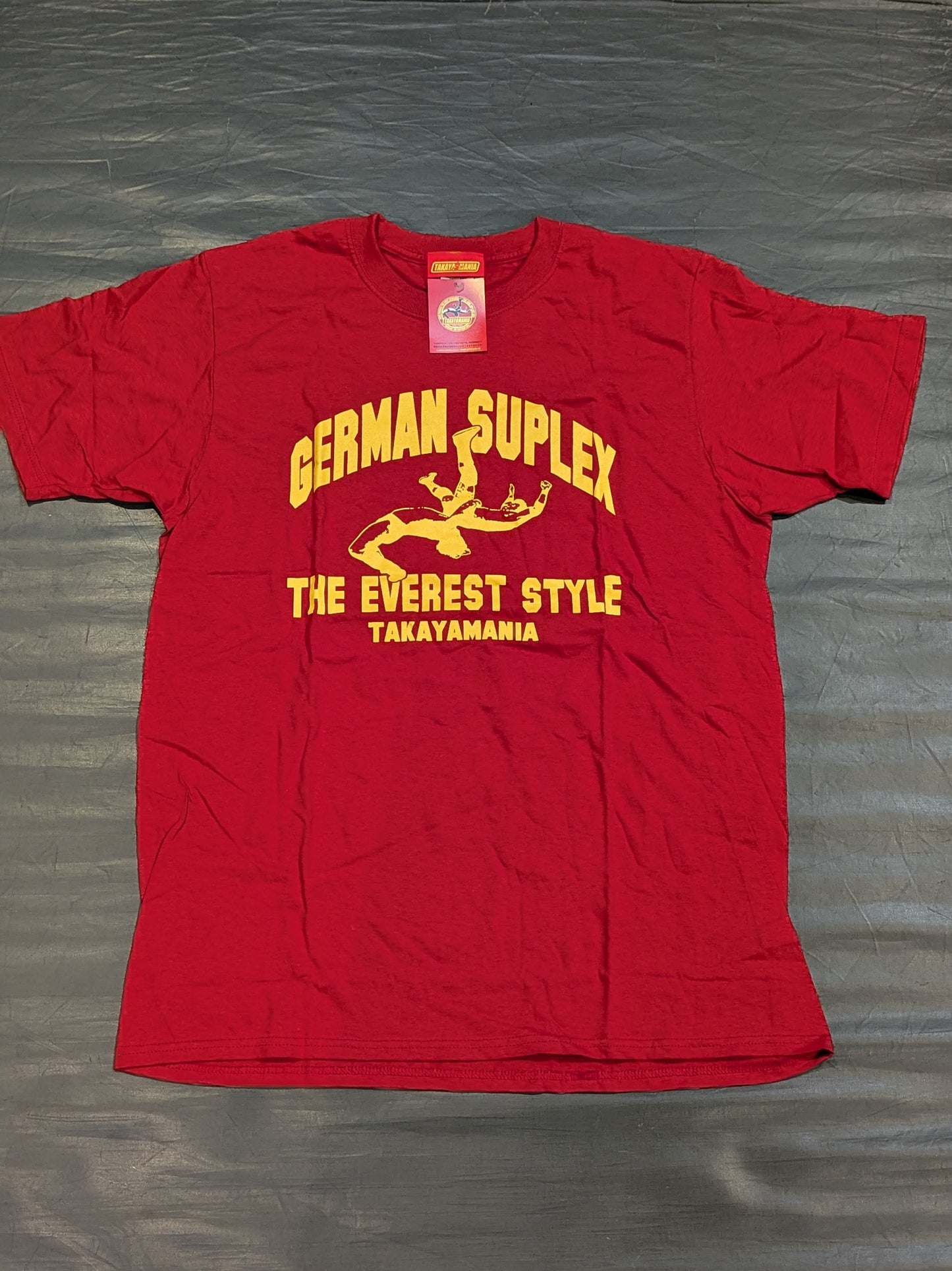 高山善廣「GERMAN SUPLEX 」Tシャツ①(レッド)