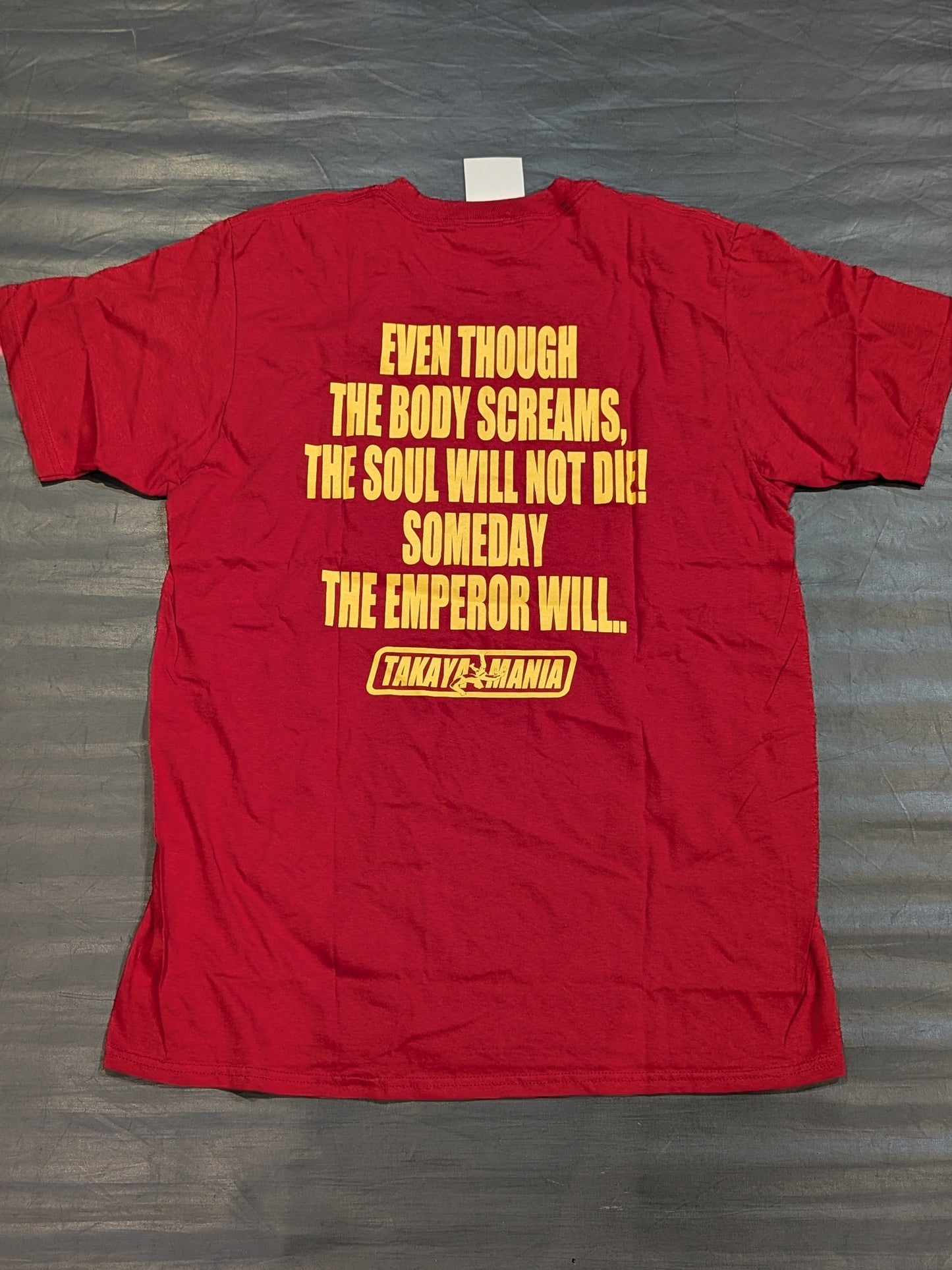 高山善廣「GERMAN SUPLEX 」Tシャツ①(レッド)