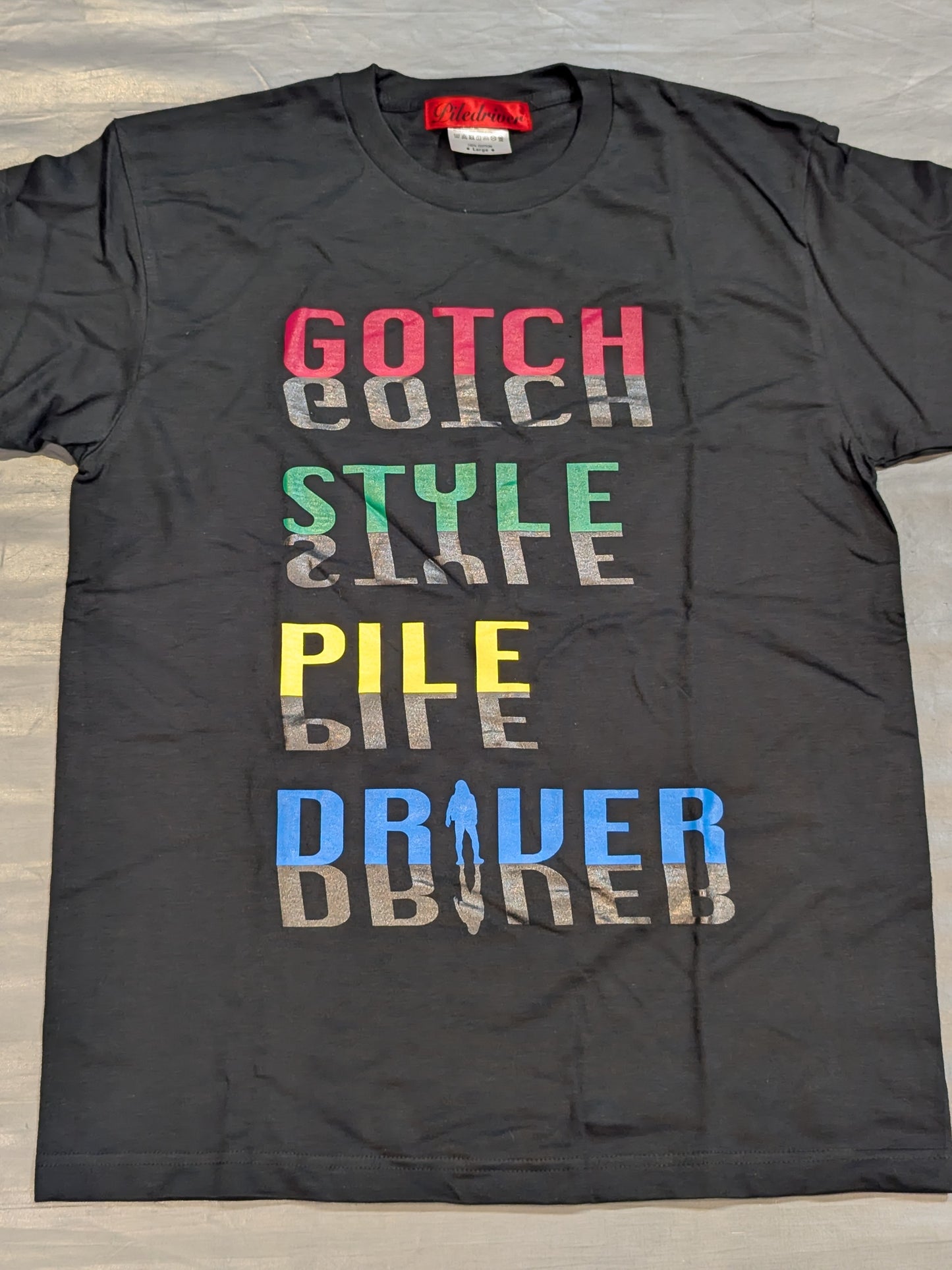 鈴木みのる「GOTCH STYLE PILE DRIVER」Tシャツ⑦(ブラック)