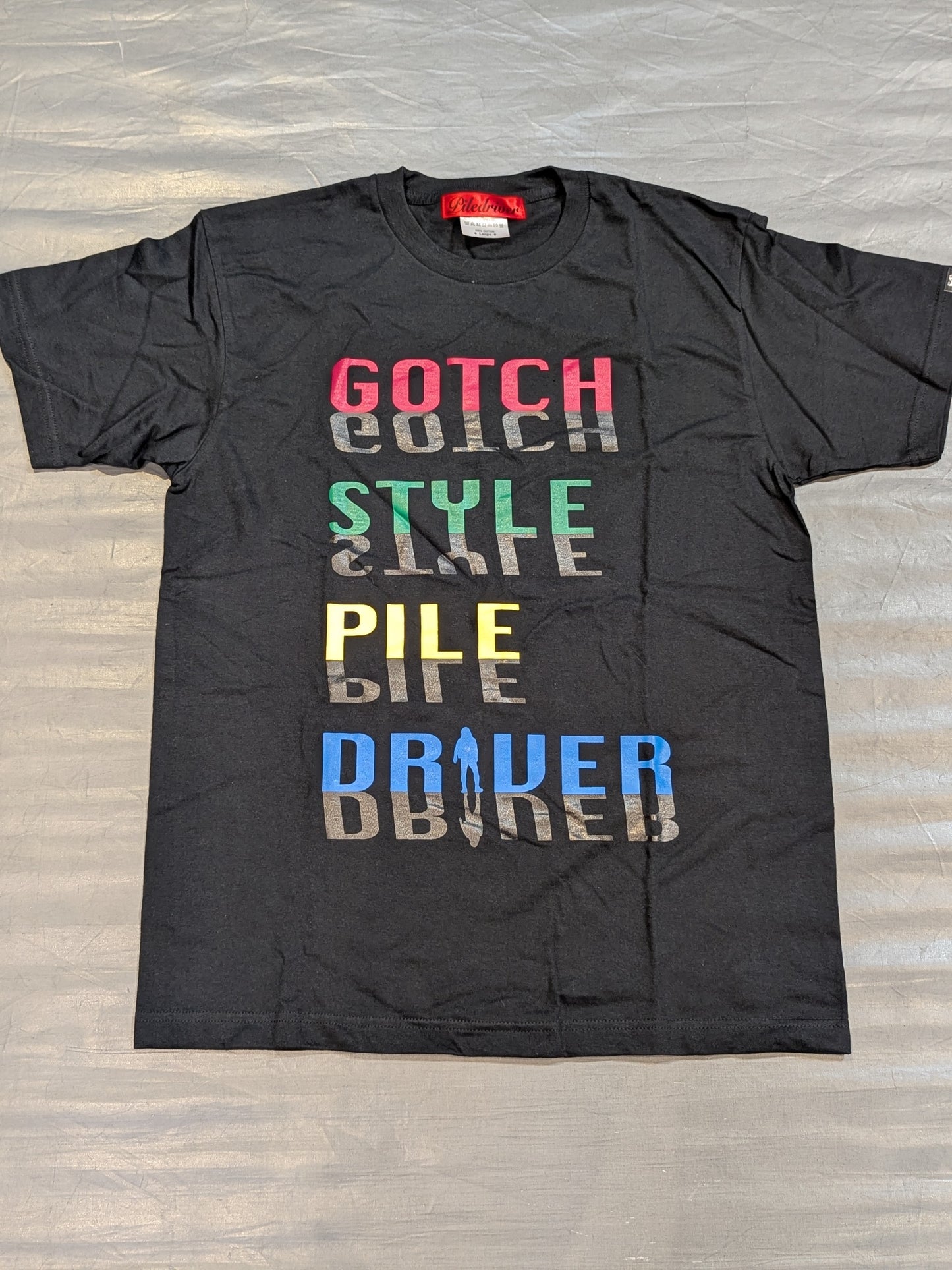 鈴木みのる「GOTCH STYLE PILE DRIVER」Tシャツ⑦(ブラック)