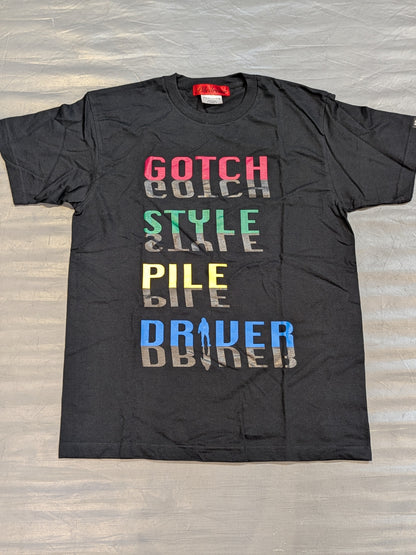 鈴木みのる「GOTCH STYLE PILE DRIVER」Tシャツ⑦(ブラック)