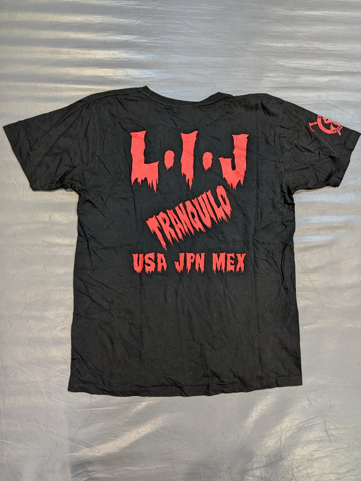 L・I・J Tシャツ②(ブラック×レッド）
