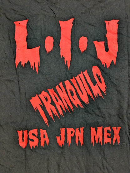 L・I・J Tシャツ②(ブラック×レッド）