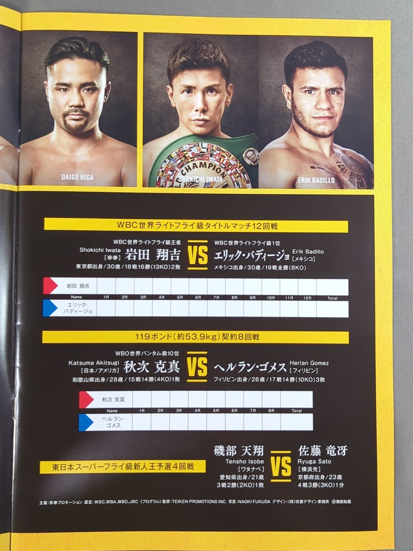 U-NEXT BOXING.6 Triple World Title Match