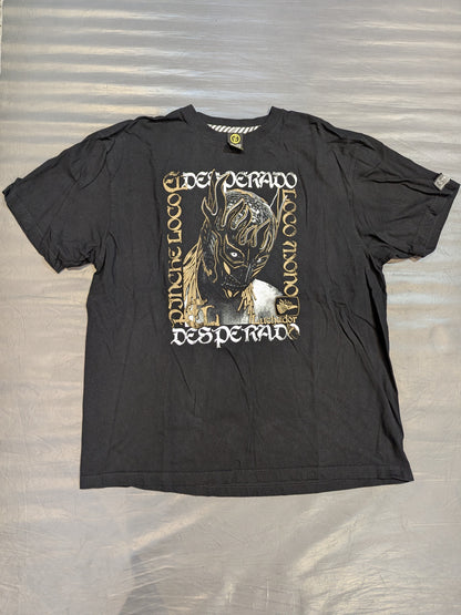 エル・デスペラード×ROLLING CRADLE コラボTシャツ③(ブラック×ゴールド)