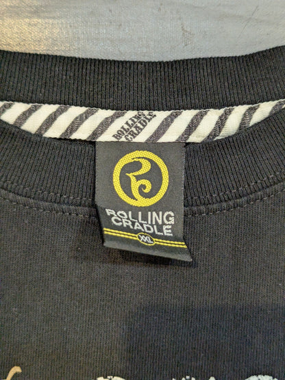 エル・デスペラード×ROLLING CRADLE コラボTシャツ③(ブラック×ゴールド)