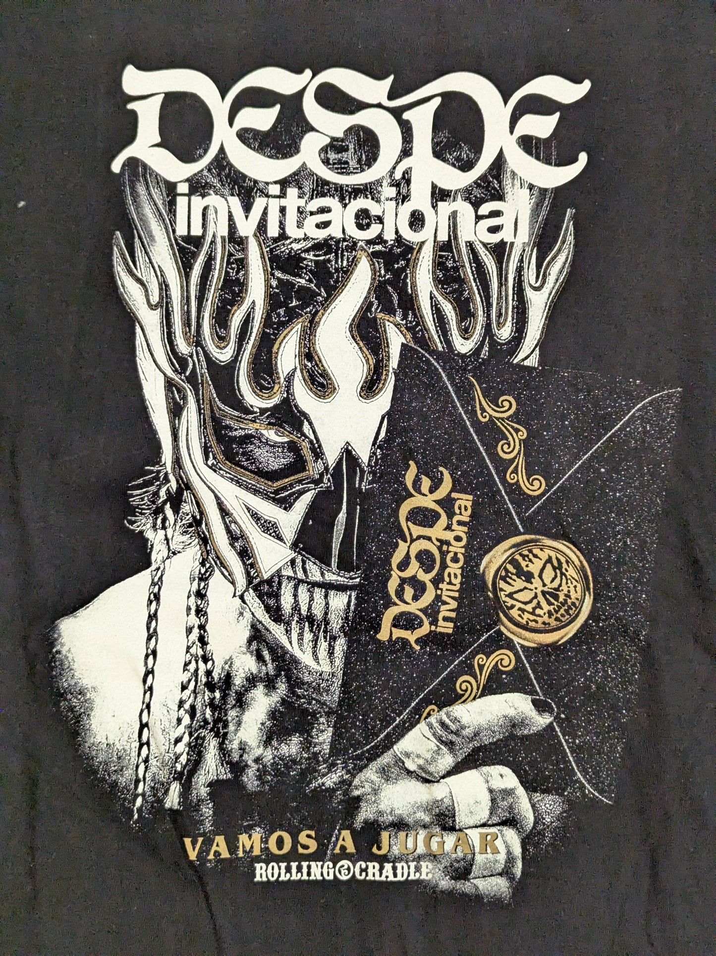 El Desperado: "DESPE-invitacional supported by ROLLING CRADLE. Vamos a jugar" T-shirt (2)
