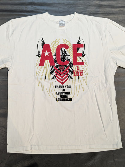 棚橋弘至×ガッツ・ダイナマイト・キャバレーズ コラボTシャツ②(ホワイト)