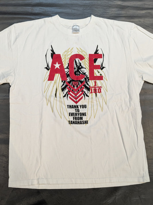 棚橋弘至×ガッツ・ダイナマイト・キャバレーズ コラボTシャツ②(ホワイト)