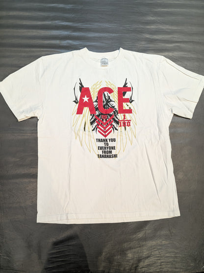 棚橋弘至×ガッツ・ダイナマイト・キャバレーズ コラボTシャツ②(ホワイト)