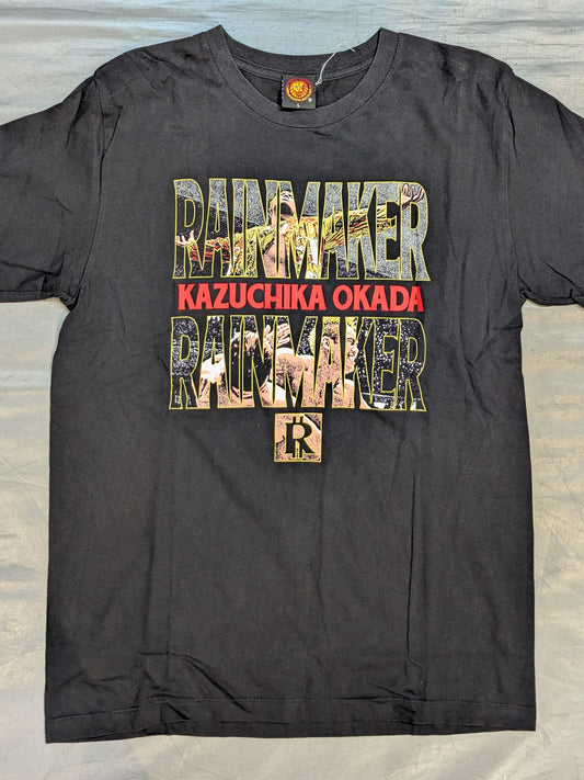 オカダ・カズチカ「RAINMAKER×RAINMAKER」Tシャツ(ブラック)