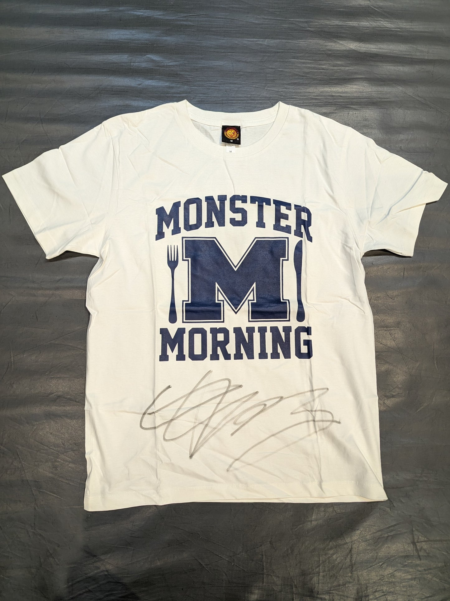 【直筆サイン入り】中西学「MONSTER MORNING」Tシャツ