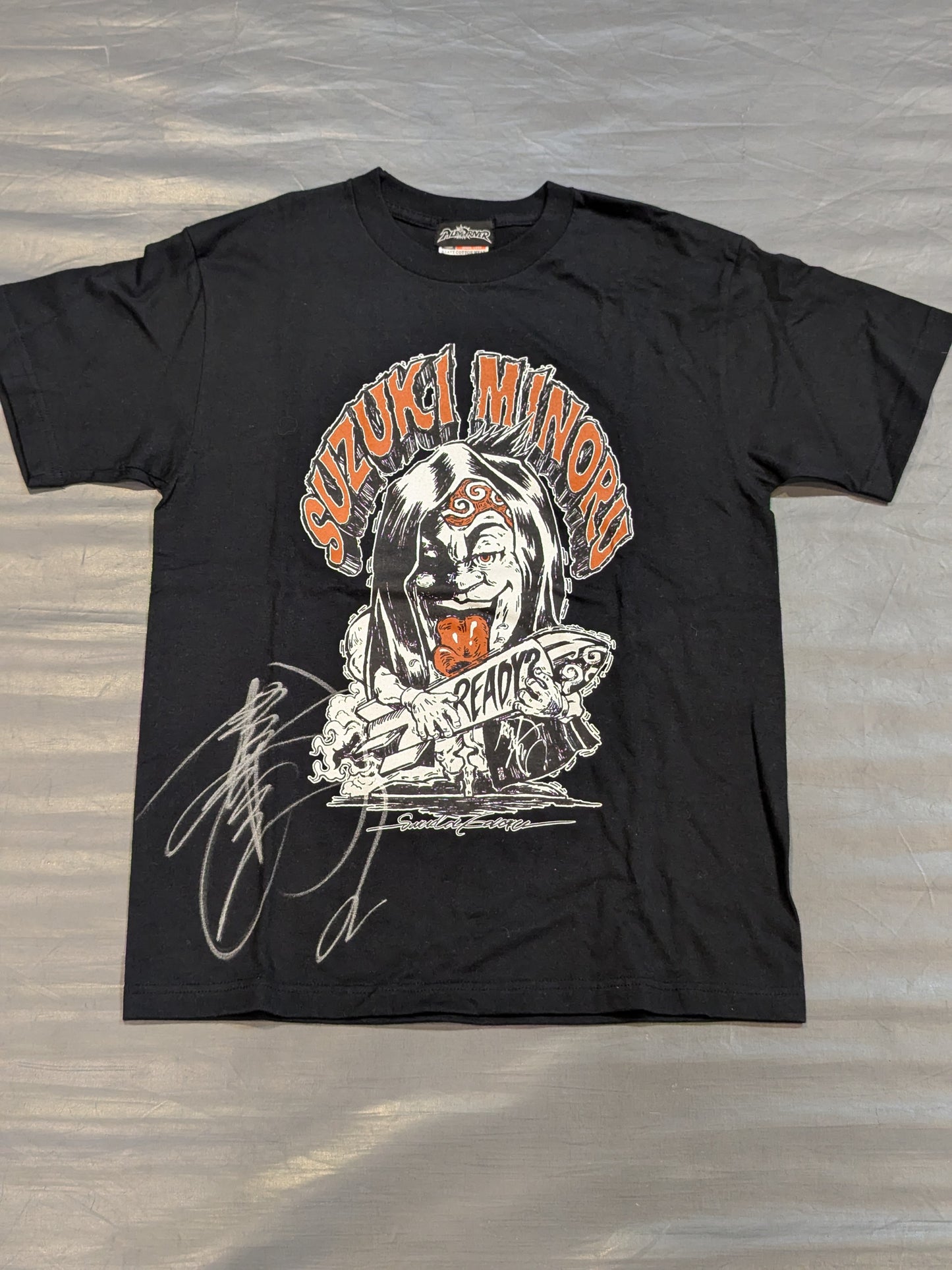 【直筆サイン入り】鈴木みのる「2017 READY?」Tシャツ(ブラック)