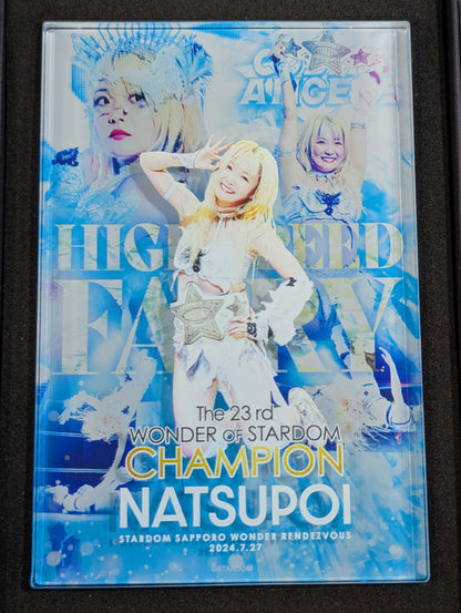 NATSUPOI 23rd Wonder of Stardom Coronation Commemoration Acrylic Block