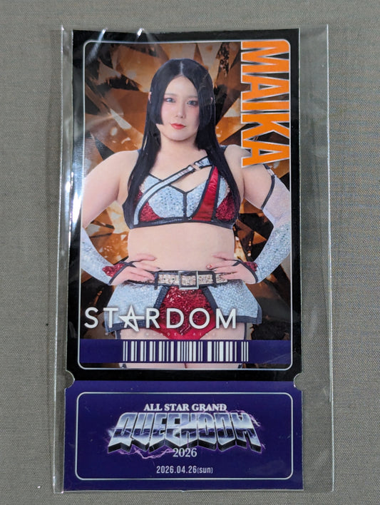 Maika ticket-style sticker