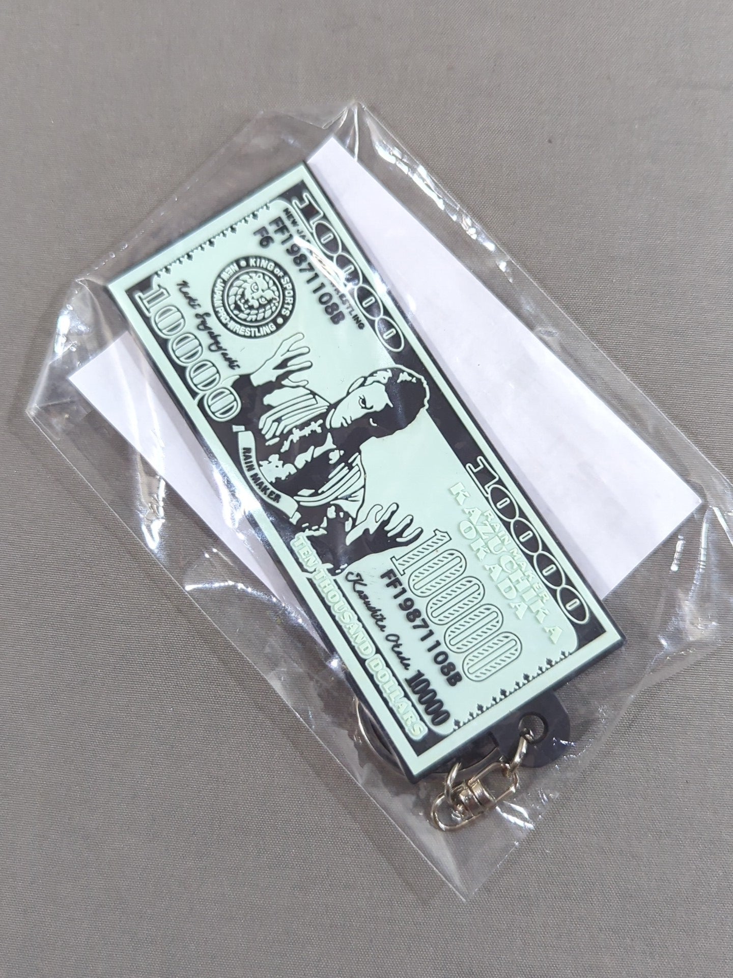 ★非売品★ オカダ・カズチカ レインメーカードル ラバーキーホルダー
