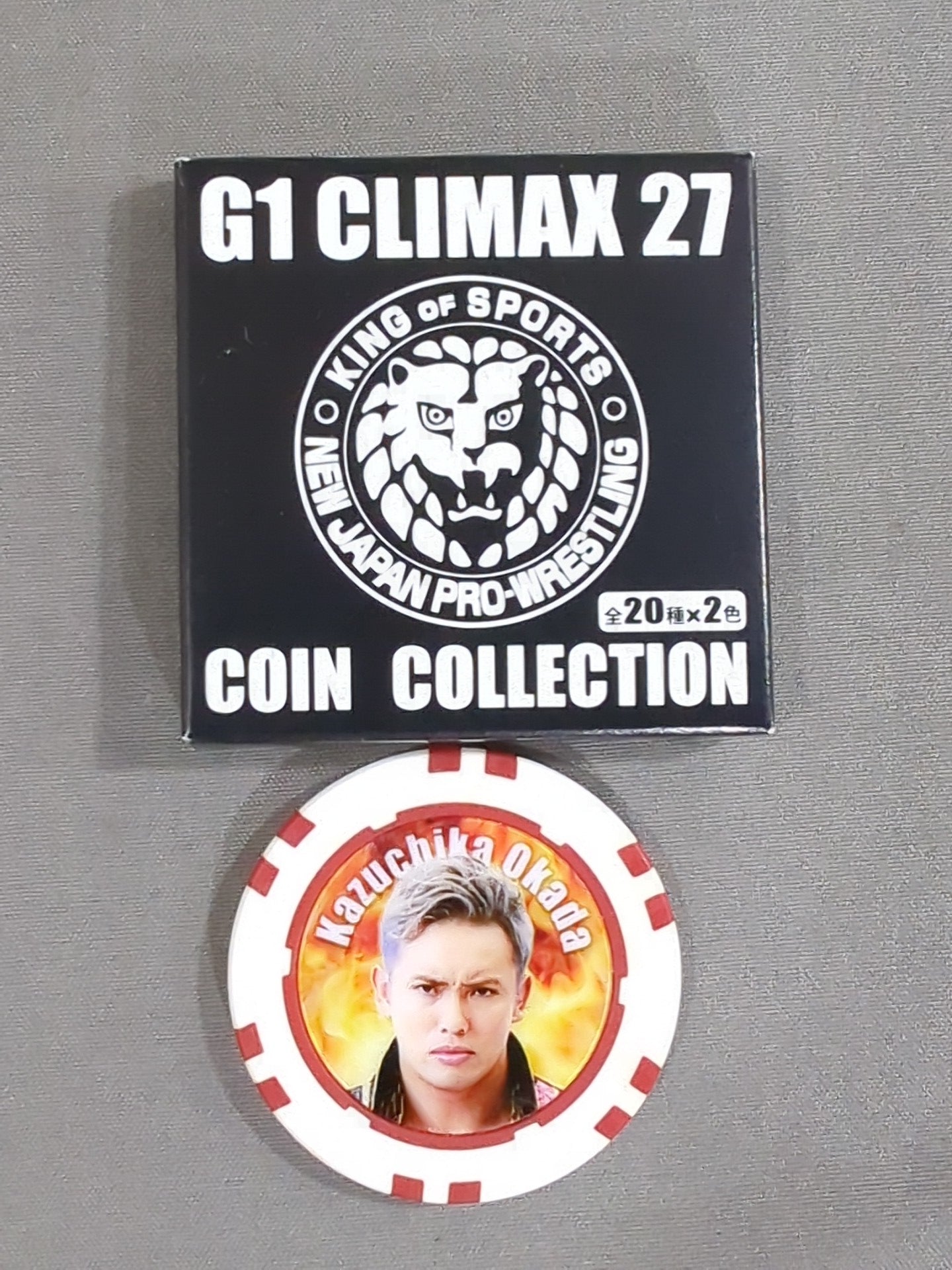G1 CLIMAX 27 Coin Collection Kazuchika Okada (White)