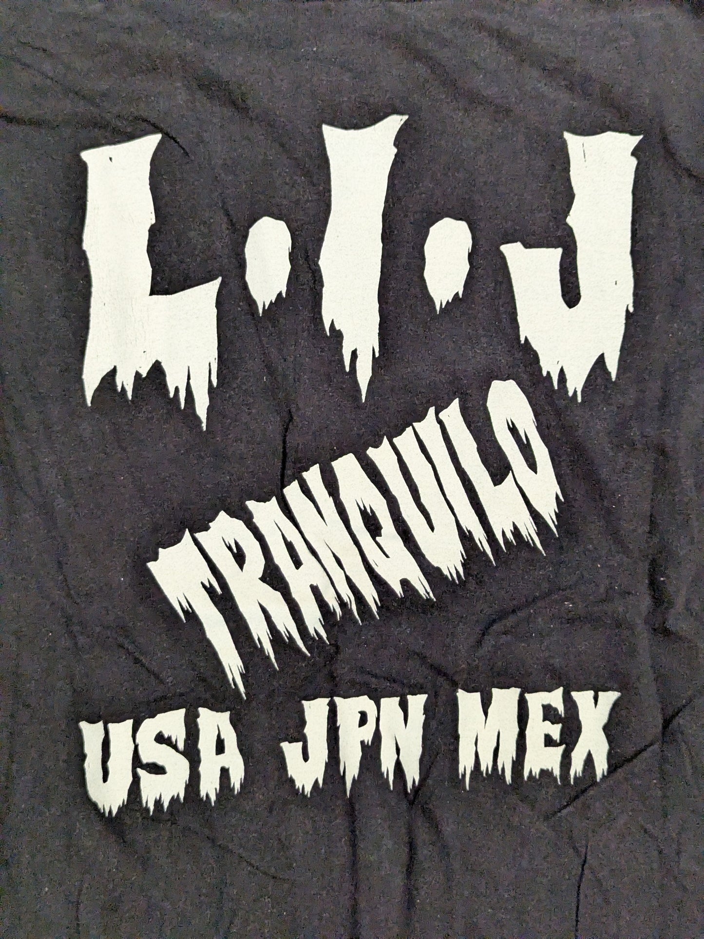 L・I・J Tシャツ④(ブラック×ホワイト)