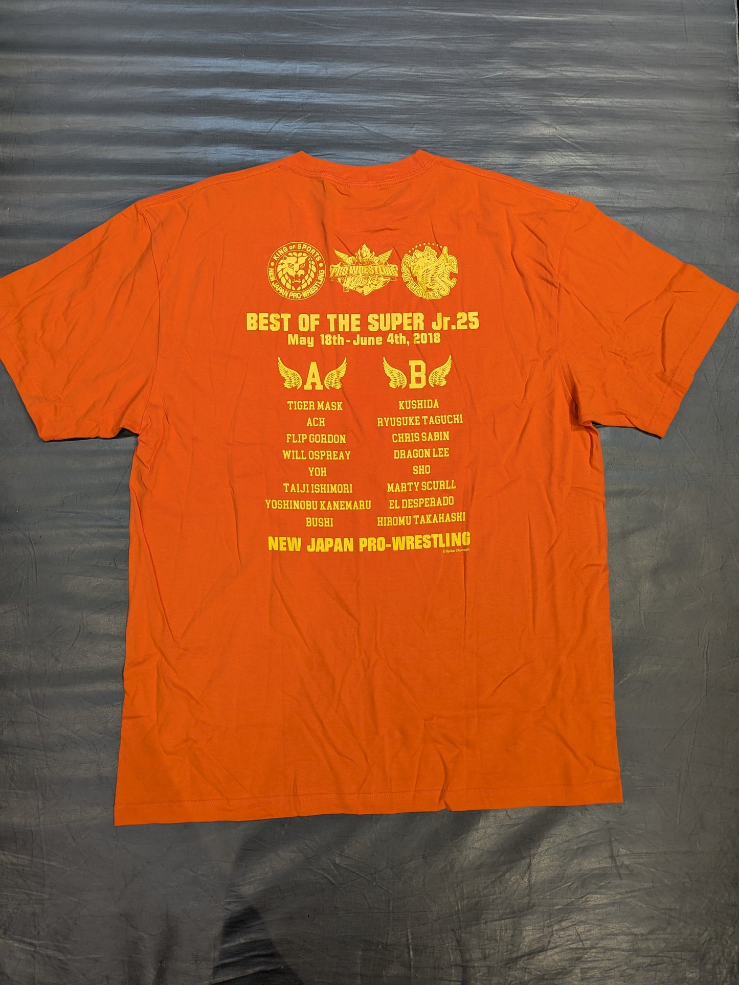 【岡倫之 直筆サイン入り】BEST OF THE SUPER Jr.25 大会記念Tシャツ