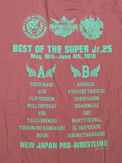 【岡倫之 直筆サイン入り】BEST OF THE SUPER Jr.25 大会記念Tシャツ