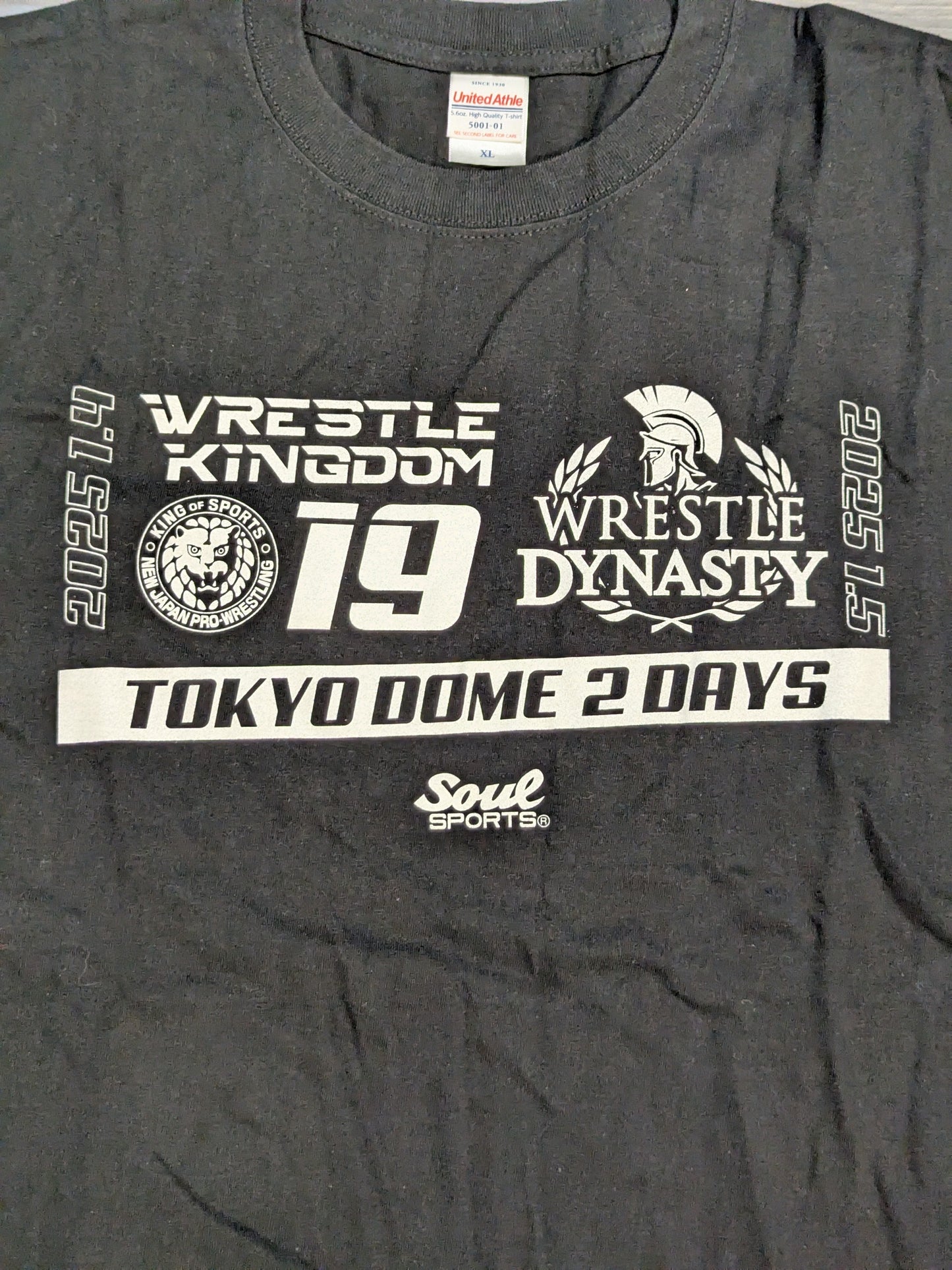 WRESTLE KINGDOM 19＆WRESTLE DYNASTY 大会記念Tシャツ